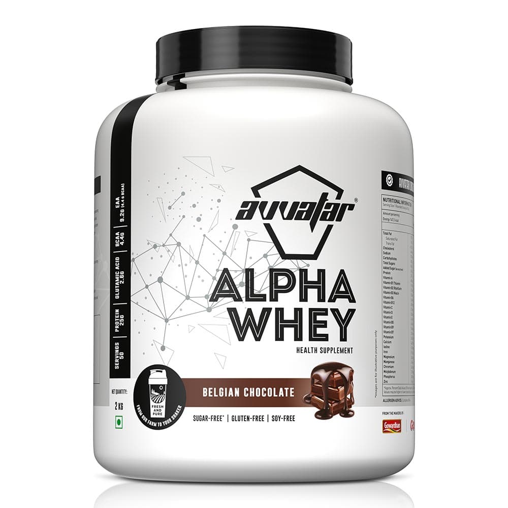 Avvatar Alpha Whey, 4.4 lb Belgian Chocolate